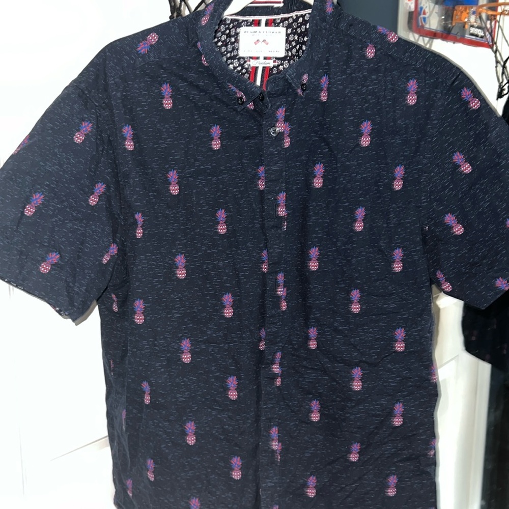 USA Pineapple Collar Tee